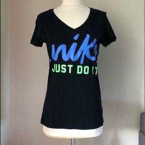 Nike ‘Just Do It’ black t-shirt slim fit